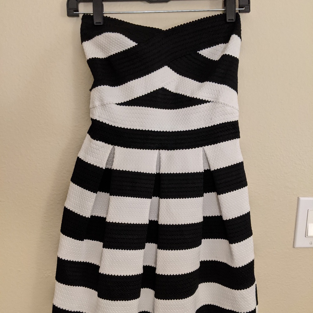 Black and White Stripped Dress